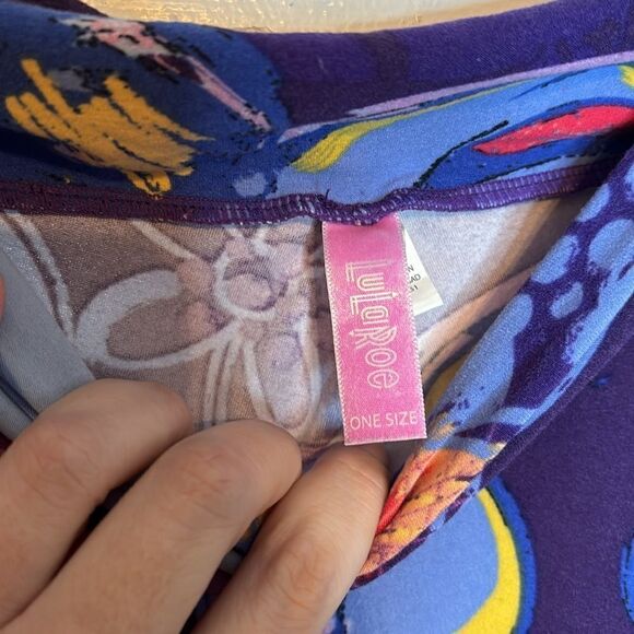 Lularoe Disney Women’s Dark Blue Mickey & Minnie Mouse Pattern Leggings Size OS - Picture 4 of 7